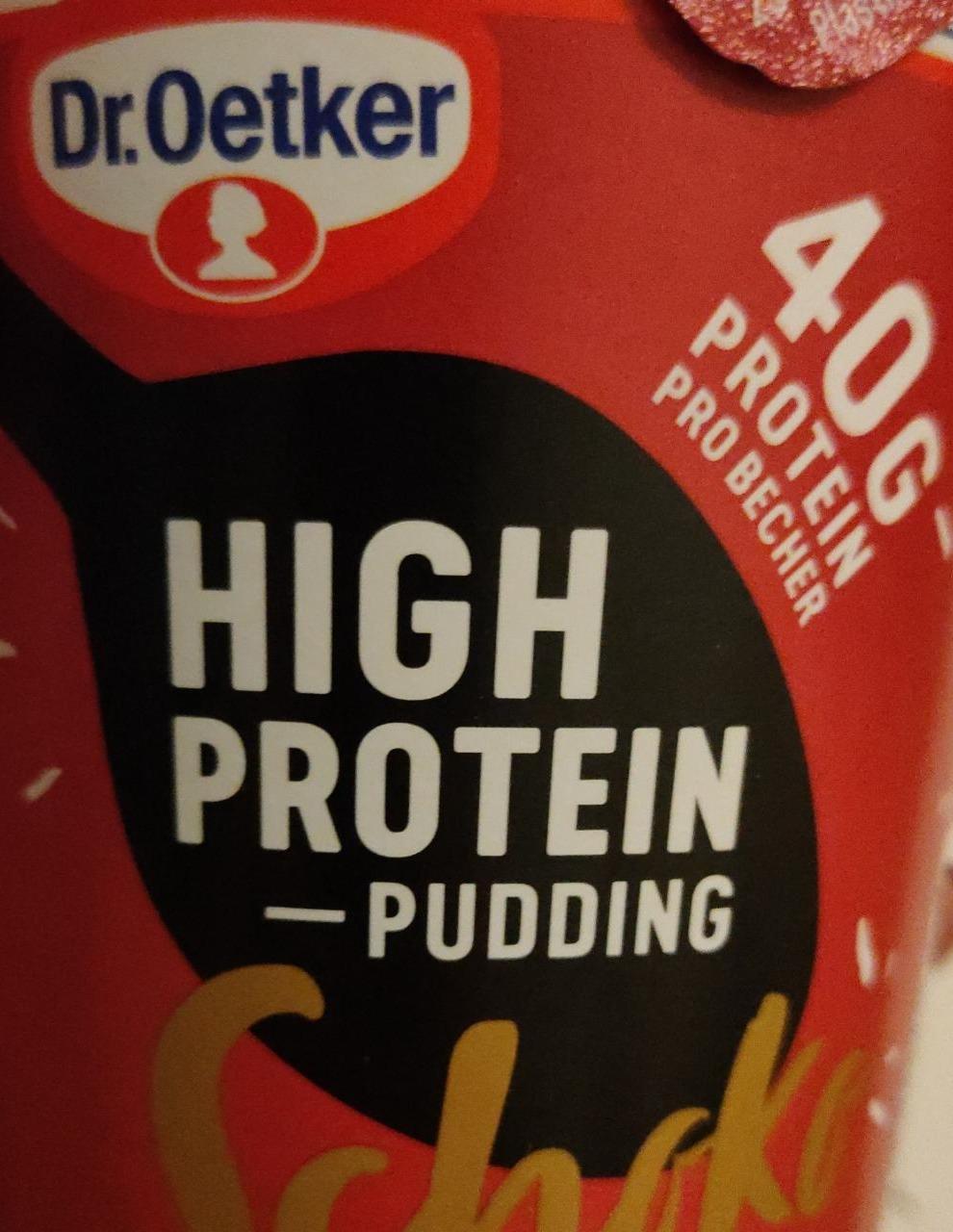Zdjęcia - High protein pudding schoko Dr.Oetker
