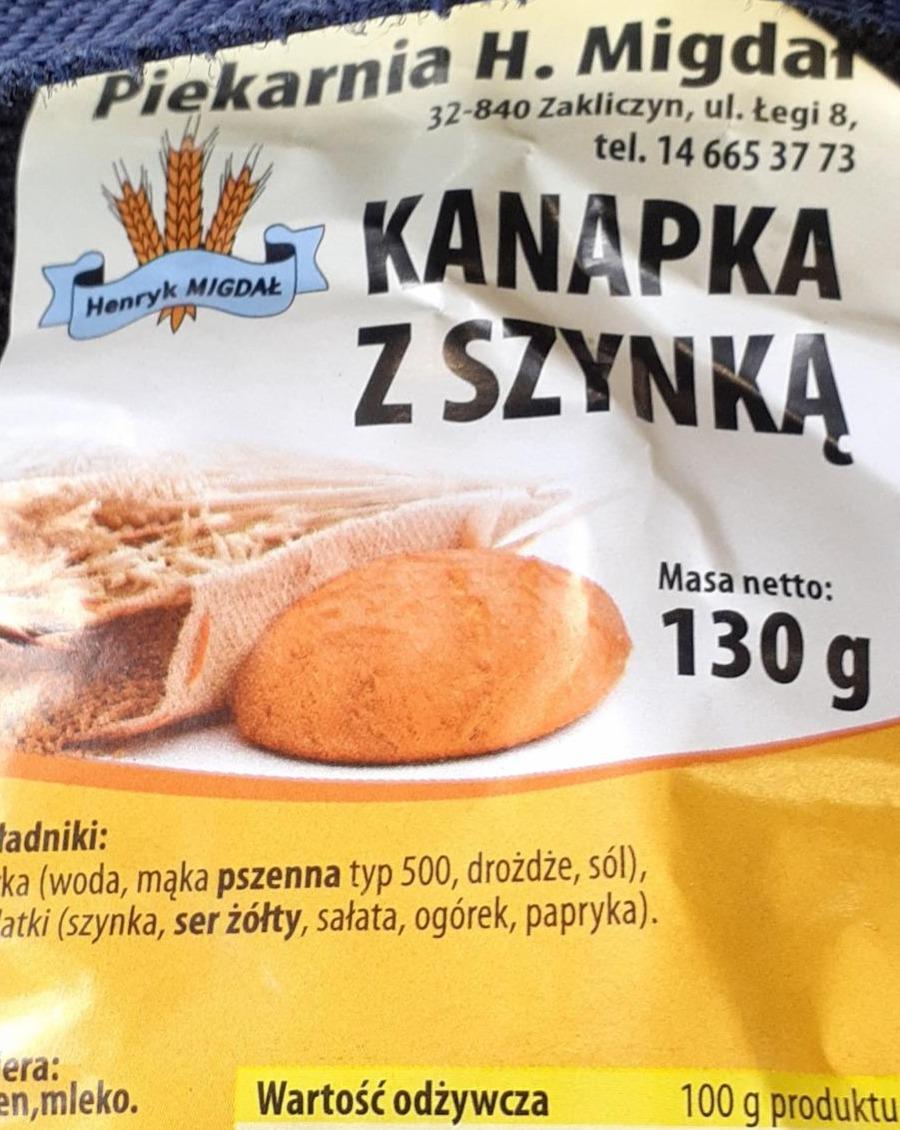 Zdjęcia - Kanapka z szynką Piekarnia H. Migdał