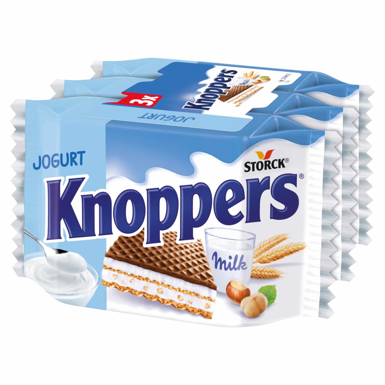 Zdjęcia - Knoppers Jogurt Wafelek mleczno-jogurtowy 75 g (3 x 25 g)