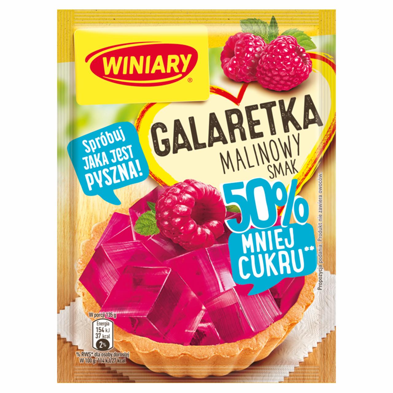 Zdjęcia - Winiary Galaretka malinowy smak 39 g