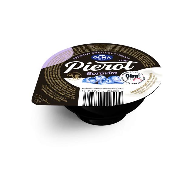 Zdjęcia - Pierot Śmietanowy jogurt z jagodami Olma