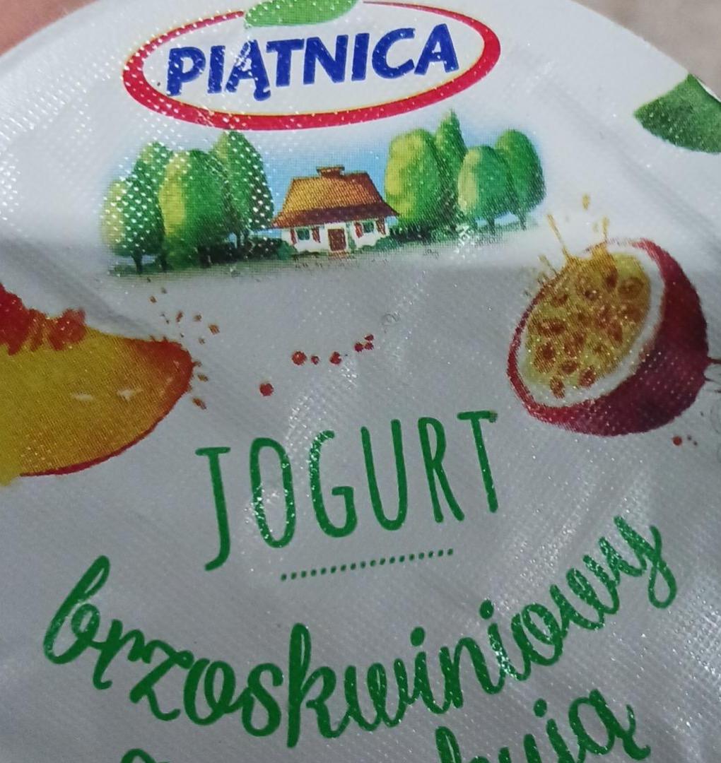 Zdjęcia - Jogurt brzoskwiniowy z marakują Piątnica