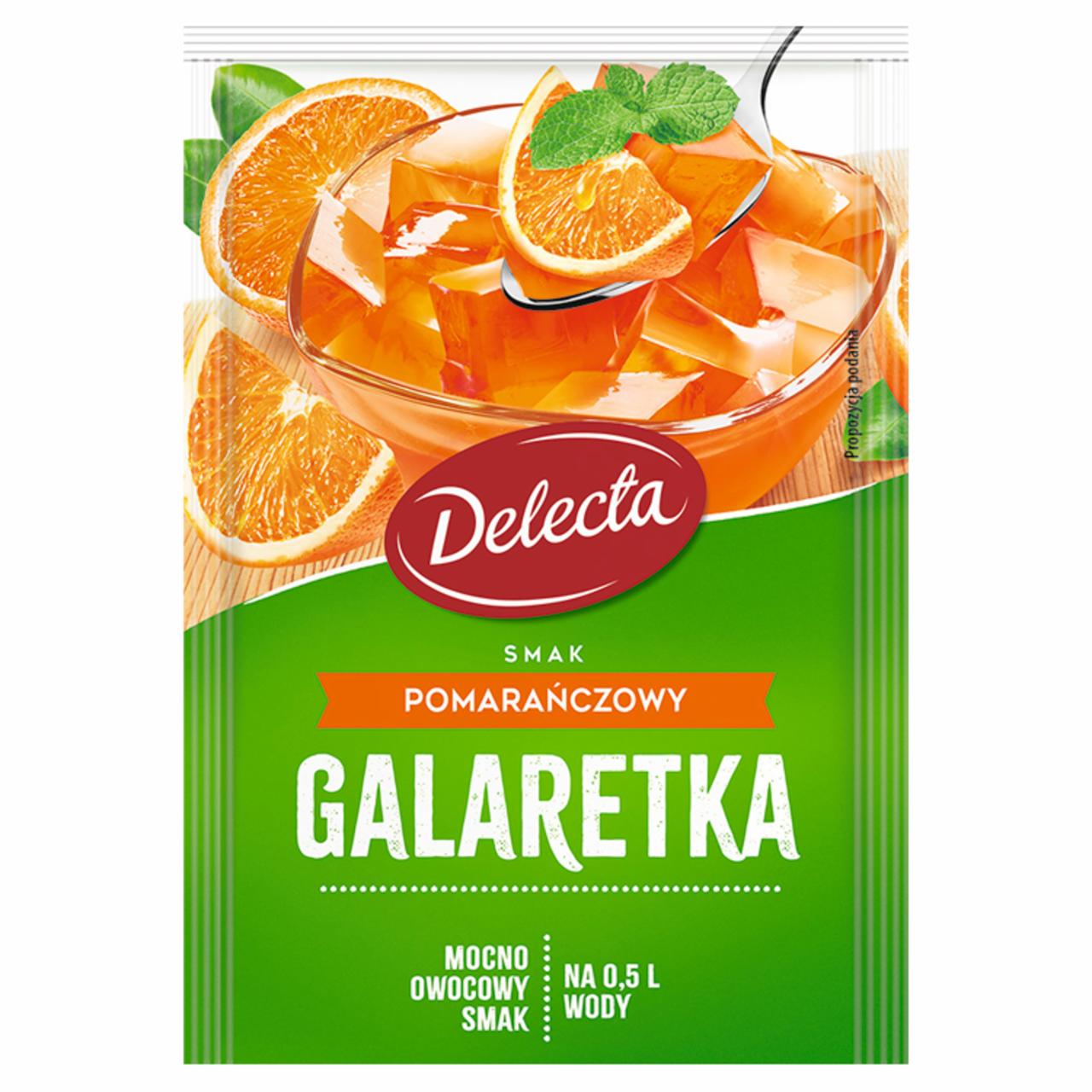 Zdjęcia - Delecta Galaretka smak pomarańczowy 70 g