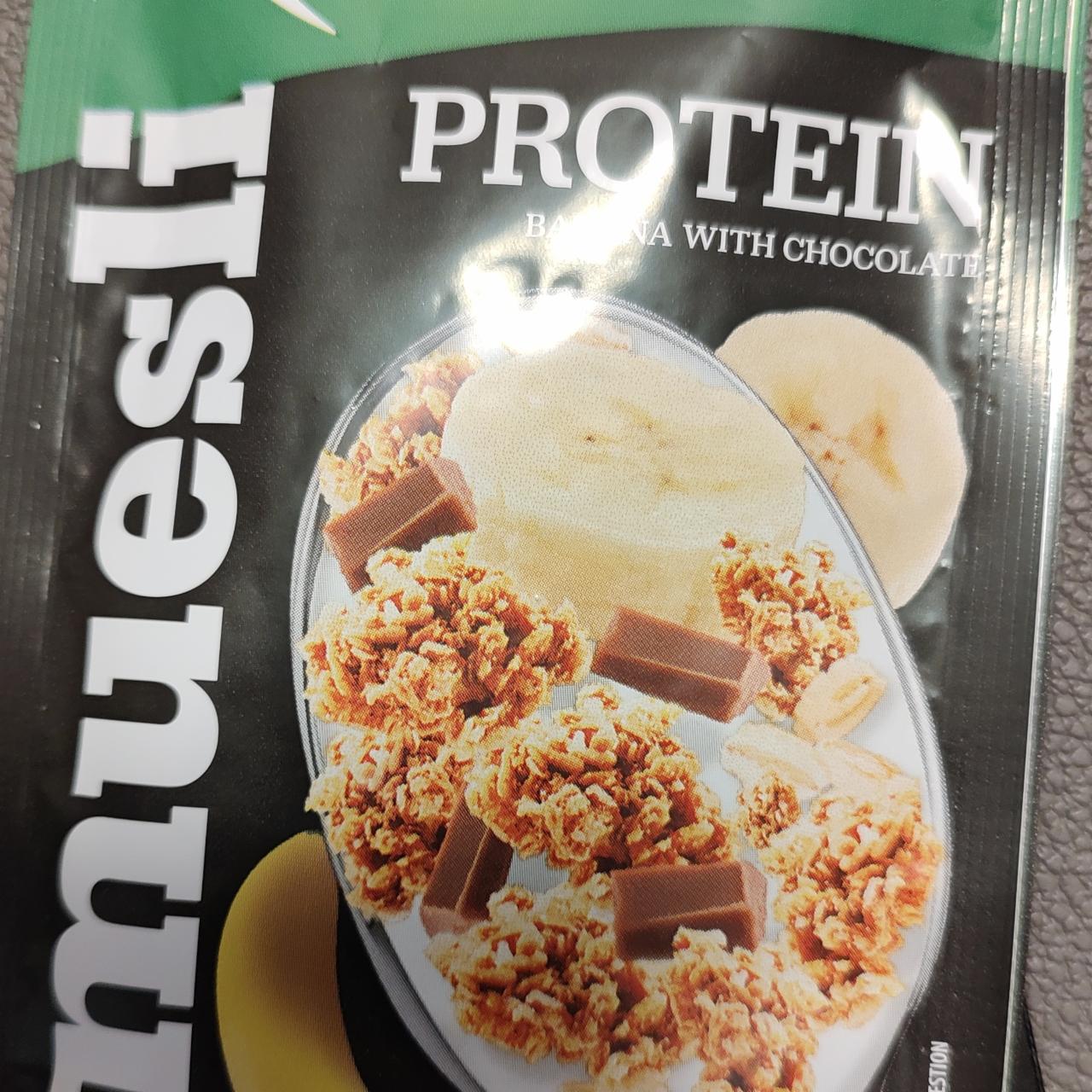 Zdjęcia - Fitella Musli chrupkie bananowe z wysoką zawartością białka 50 g