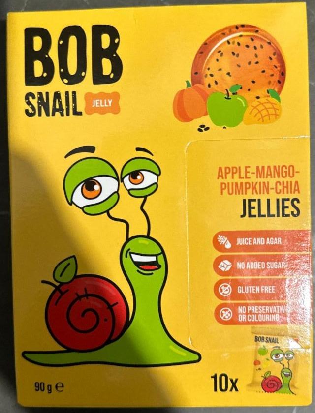 Zdjęcia - Galaretki o smaku jabłko-mango-dynia z nasionami chia 38 g Bob Snail