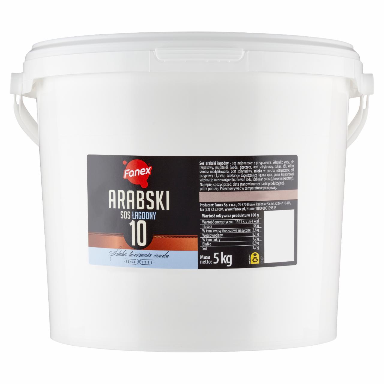 Zdjęcia - Fanex Sos arabski łagodny 5 kg