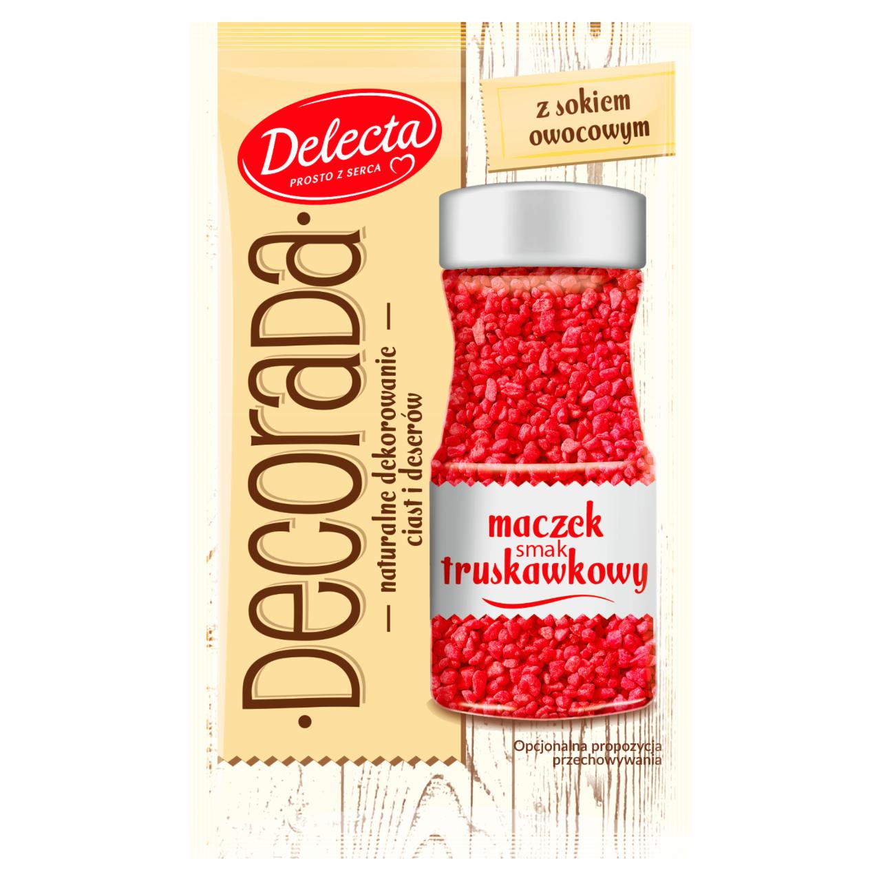 Zdjęcia - Delecta Decorada Maczek smak truskawkowy 40 g