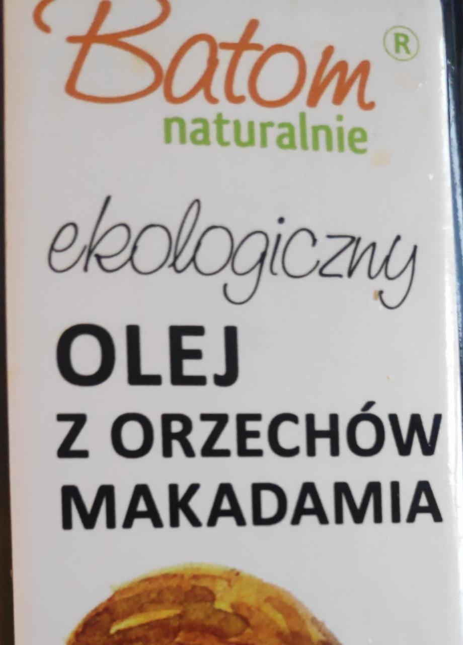 Zdjęcia - Ekologiczny olej z orzechów makadamia Batom naturalnie