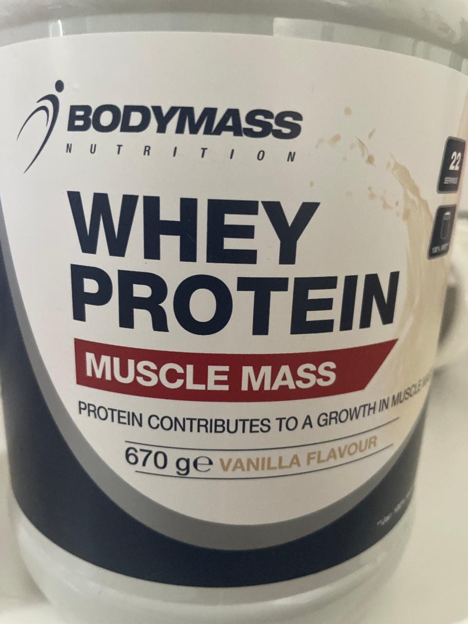 Zdjęcia - Whey protein muscle mass vanilla Bodymass Nutrition