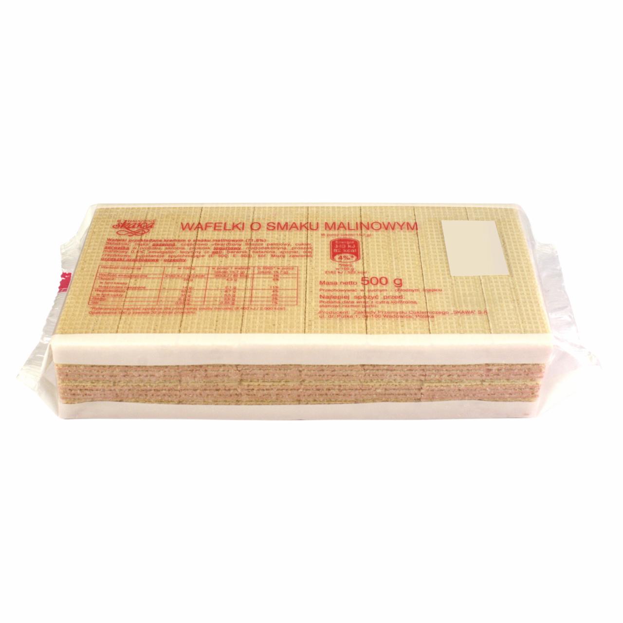Zdjęcia - Wadowice Skawa Wafelki o smaku malinowym 500 g