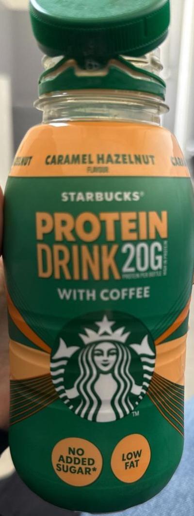 Zdjęcia - Protein drink with coffee caramel hazelnut Starbucks