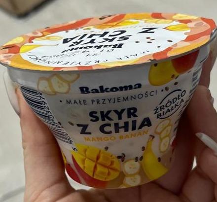 Zdjęcia - Skyr z chia mango banan Bakoma