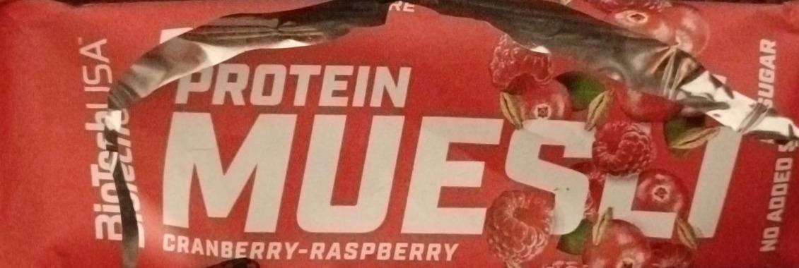 Zdjęcia - Protein muesli cranberry-raspberry BioTechUSA