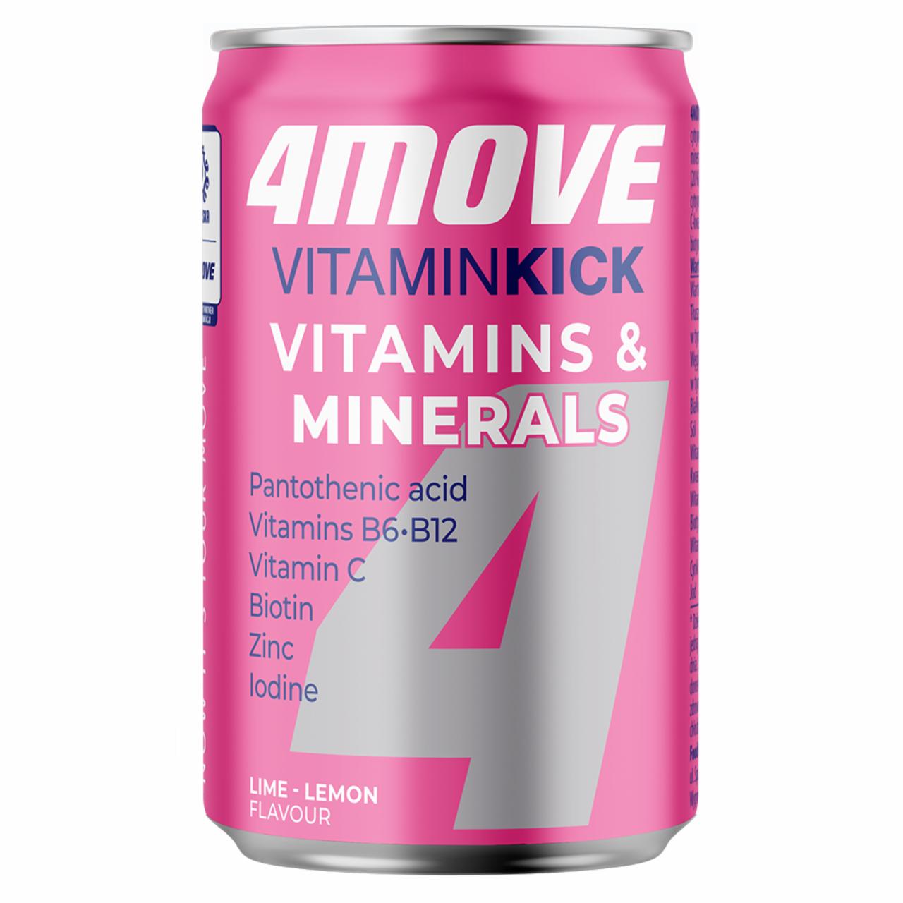 Zdjęcia - 4Move Vitamin Kick Suplement diety niegazowany napój o smaku limonkowo-cytrynowym 150 ml