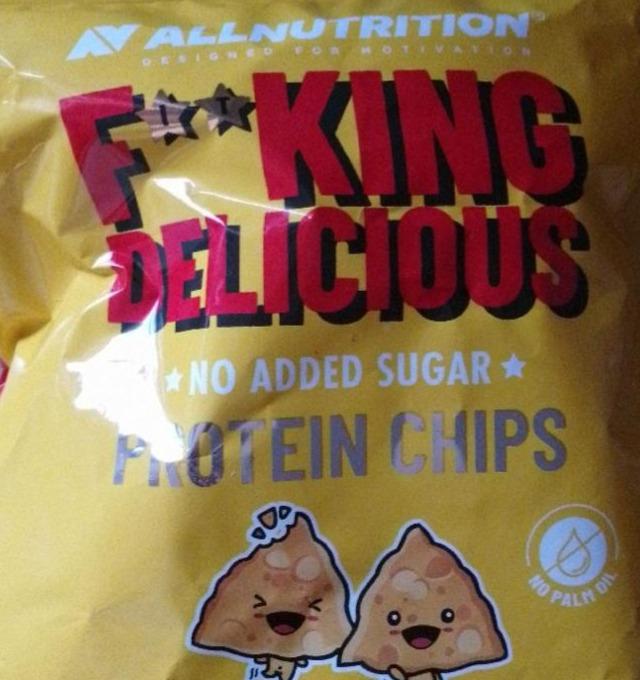 Zdjęcia - Fit king delicious protein chips cheese onion Allnutrition