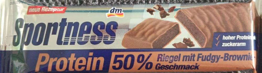 Zdjęcia - Protein 50% riegel mit fudgy-brownie Sportness