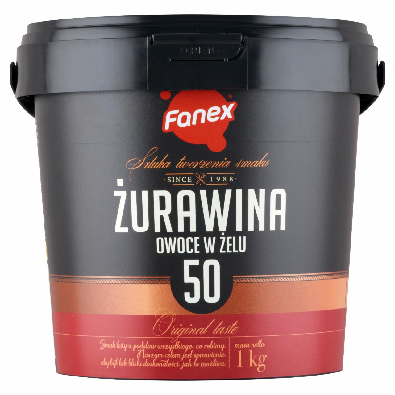 Zdjęcia - Fanex Żurawina owoce w żelu 1 kg