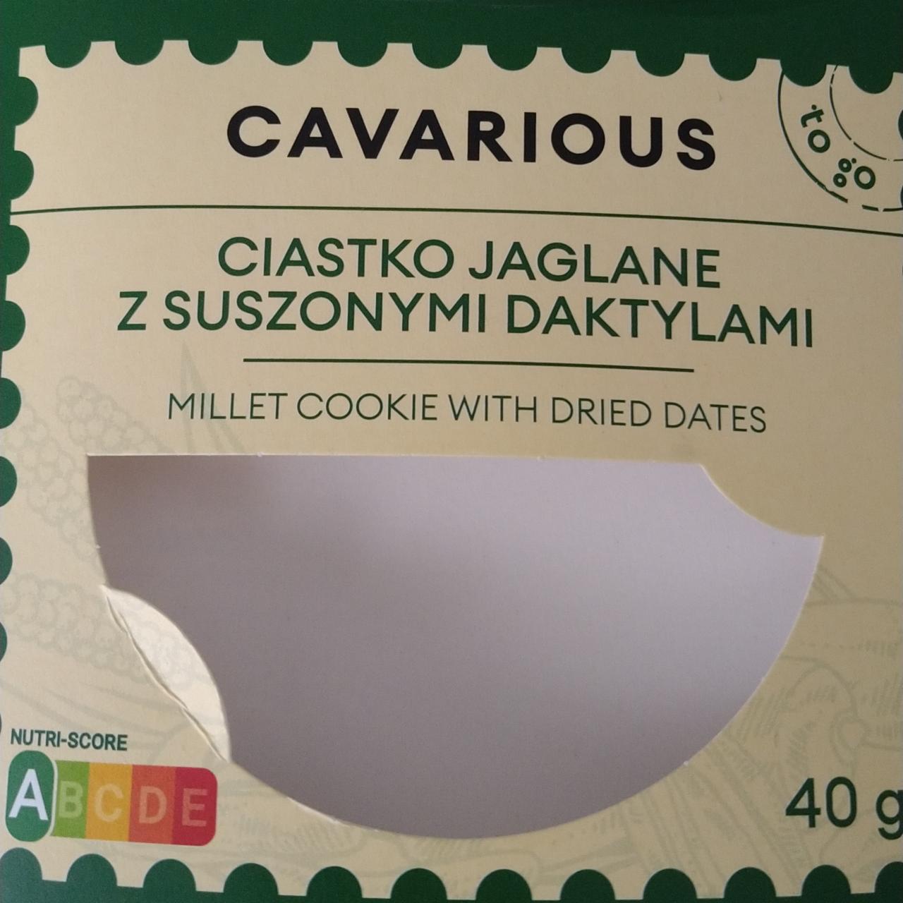 Zdjęcia - Ciastko jaglane z suszonymi daktylami Cavarious