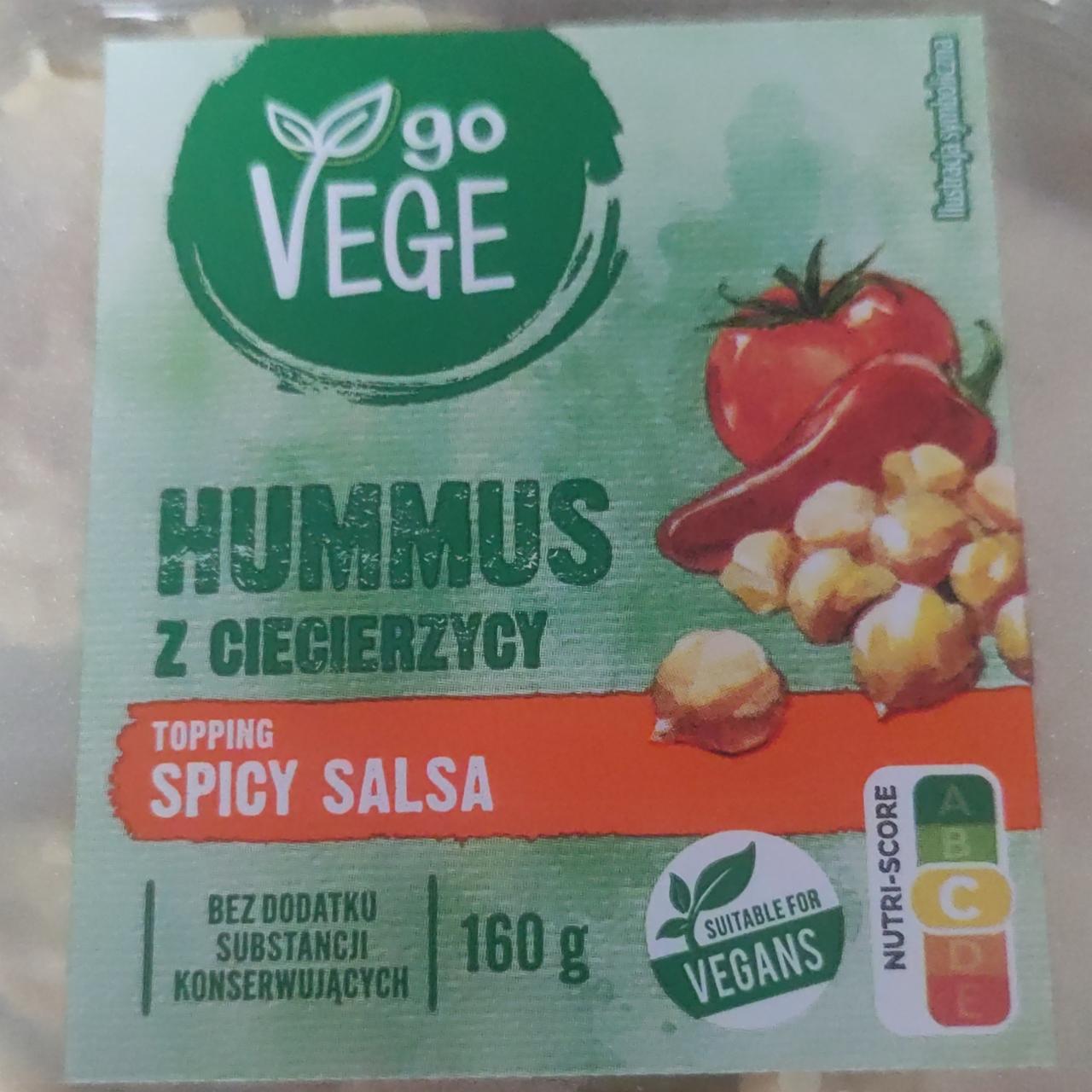 Zdjęcia - Hummus z ciecierzycy topping spicy salsa Go Vege