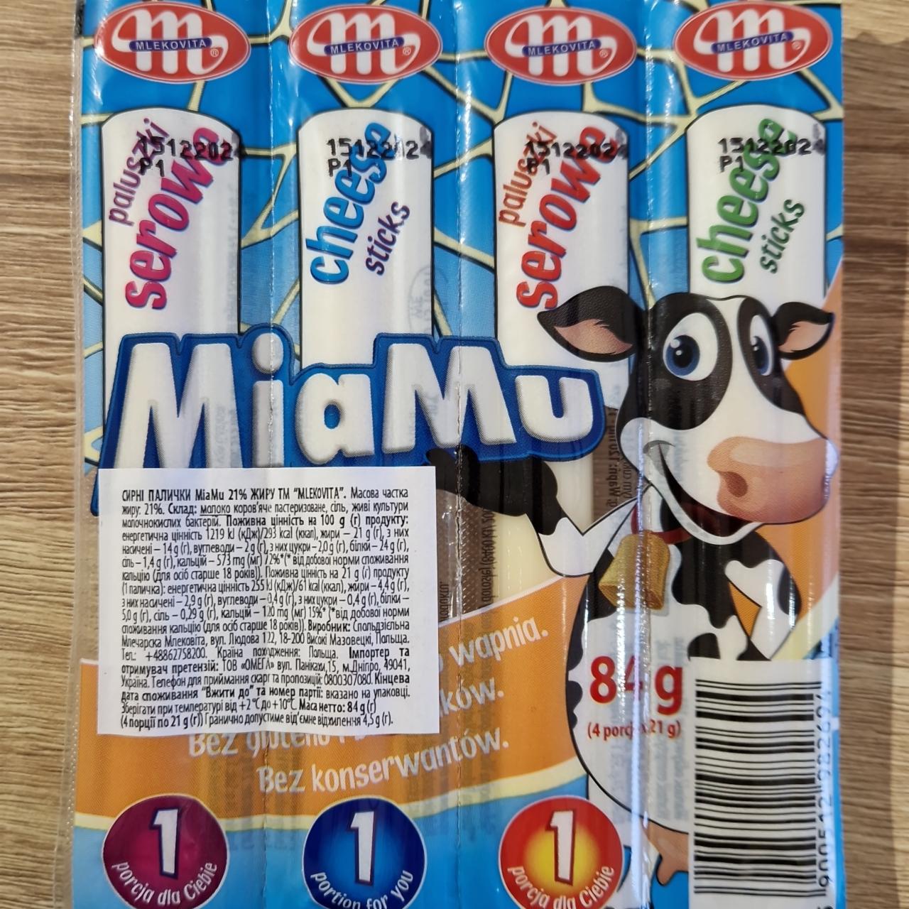 Zdjęcia - MiaMu Paluszki serowe Mlekovita