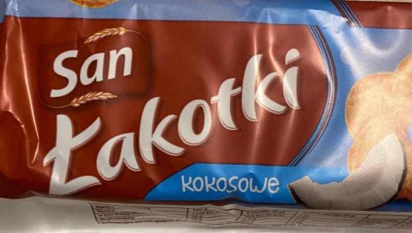 Zdjęcia - San Łakotki Herbatniki kokosowe 168 g