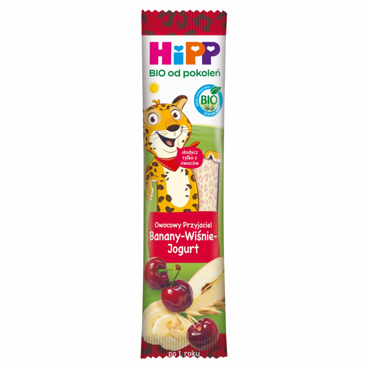 Zdjęcia - HiPP BIO Owocowy Przyjaciel Owocowy batonik dla małych dzieci po 1. roku banany-wiśnie-jogurt 23 g