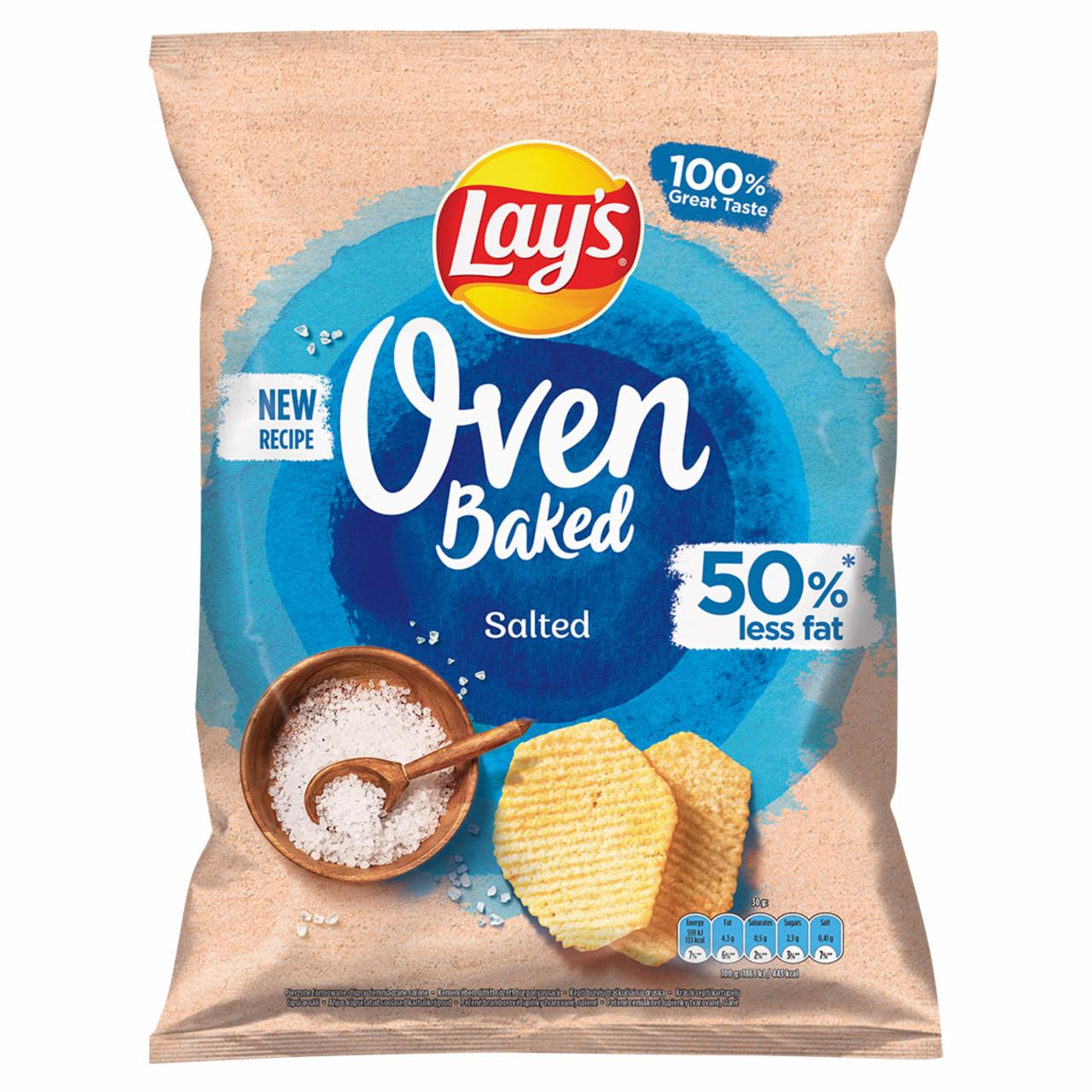 Zdjęcia - Oven Baked Pieczone formowane chipsy ziemniaczane solone 180 g Lay's