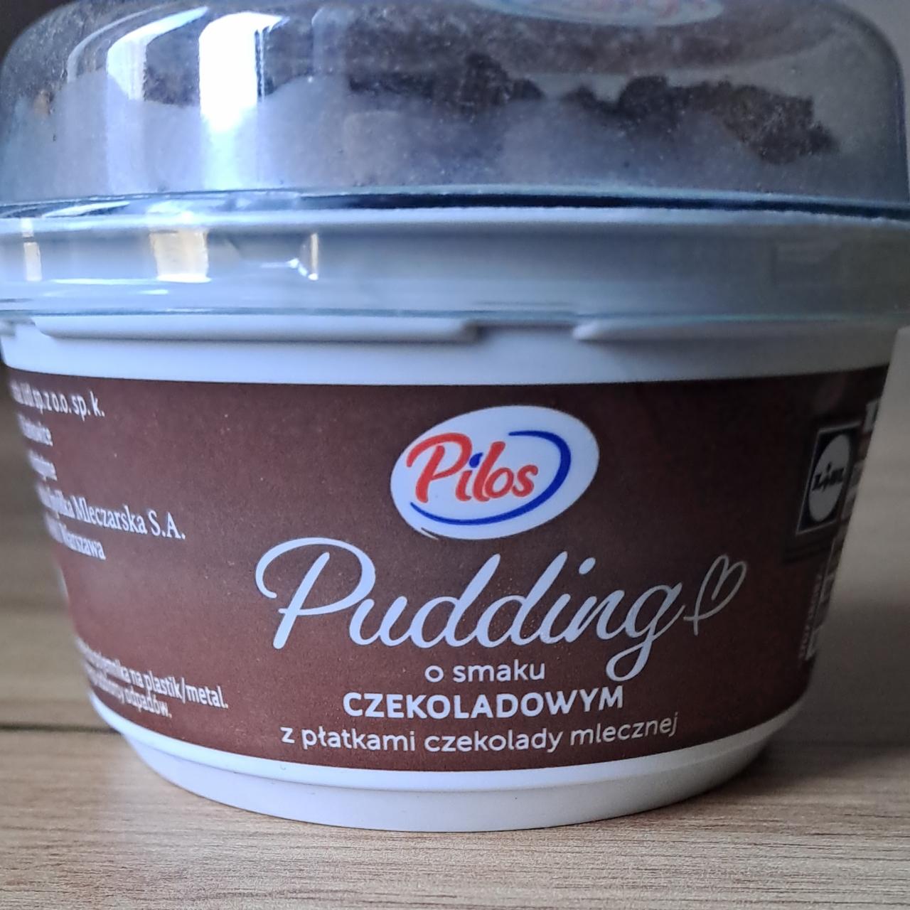 Zdjęcia - Pudding o smaku czekoladowym z płatkami z czekolady mlecznej Pilos