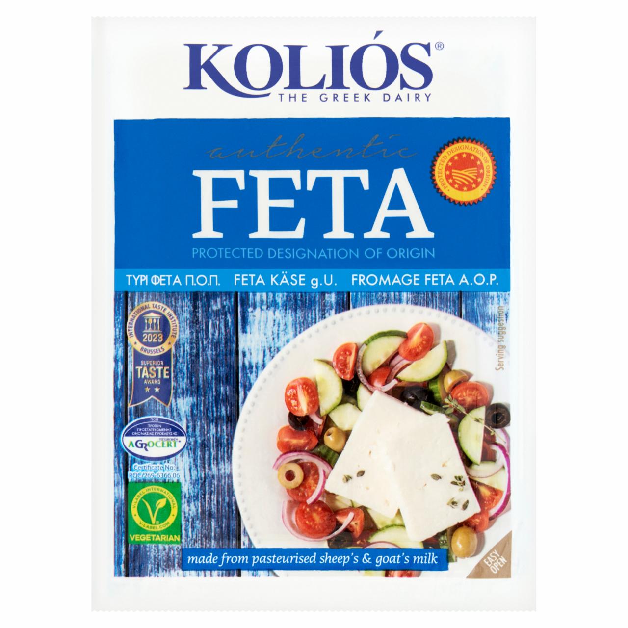 Zdjęcia - Koliós Ser feta 0,100 kg