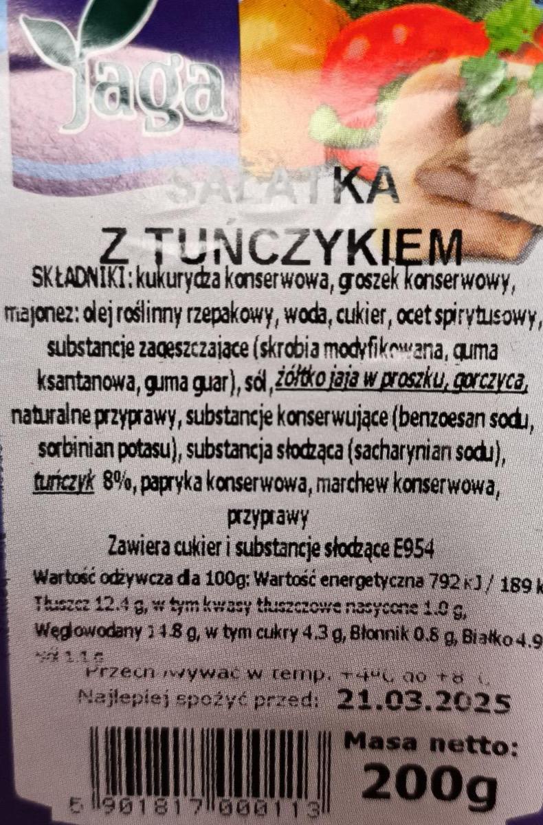 Zdjęcia - Sałatka z tuńczykiem Jaga