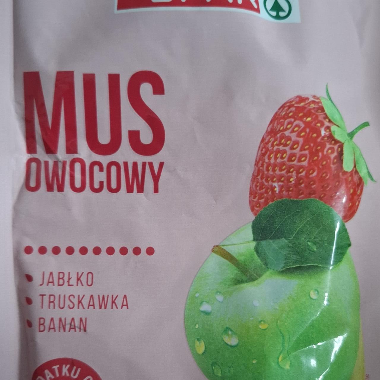 Zdjęcia - Mus owocowy jabłko truskawka banan Spar