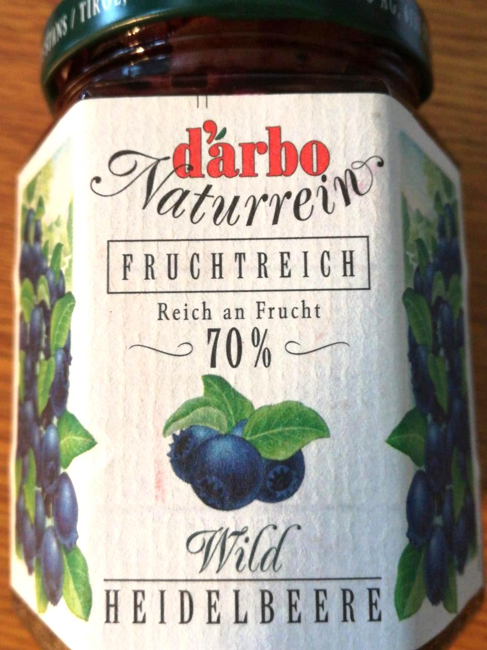 Zdjęcia - d'arbo Produkt owocowy z borówek czarnych 200 g