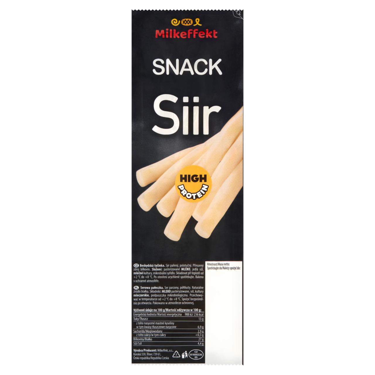 Zdjęcia - Snack siir high protein Milkeffekt