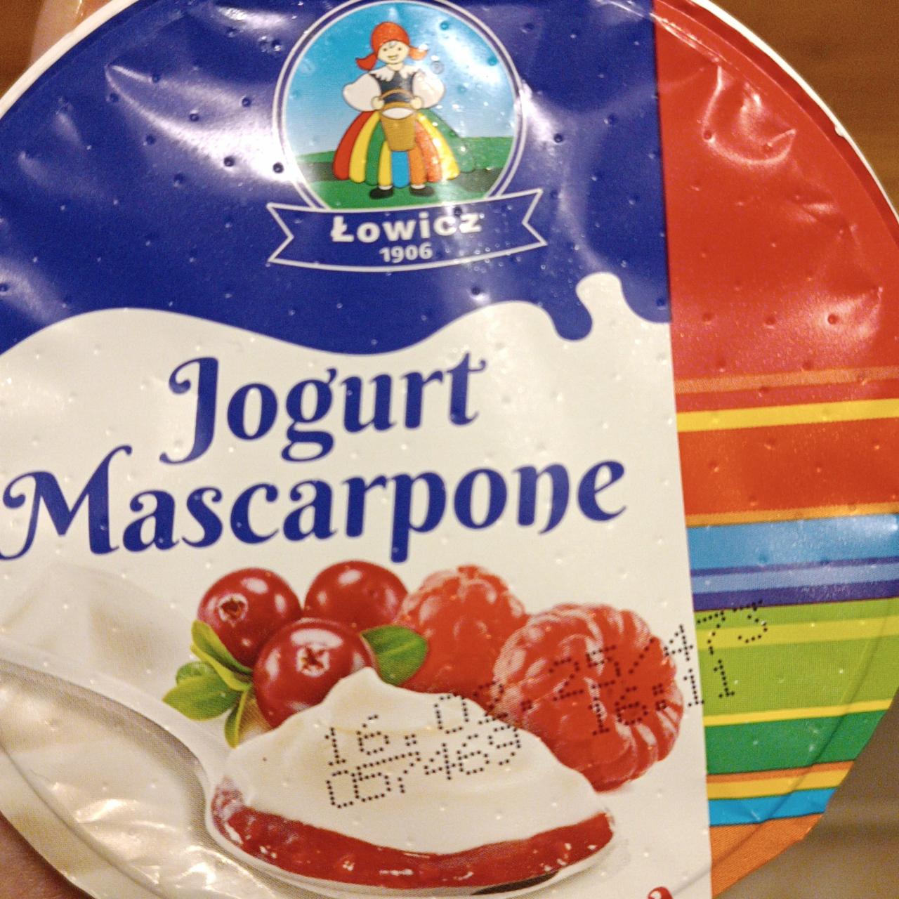 Zdjęcia - Jogurt z mascarpone malina żurawina słonecznik Łowicz