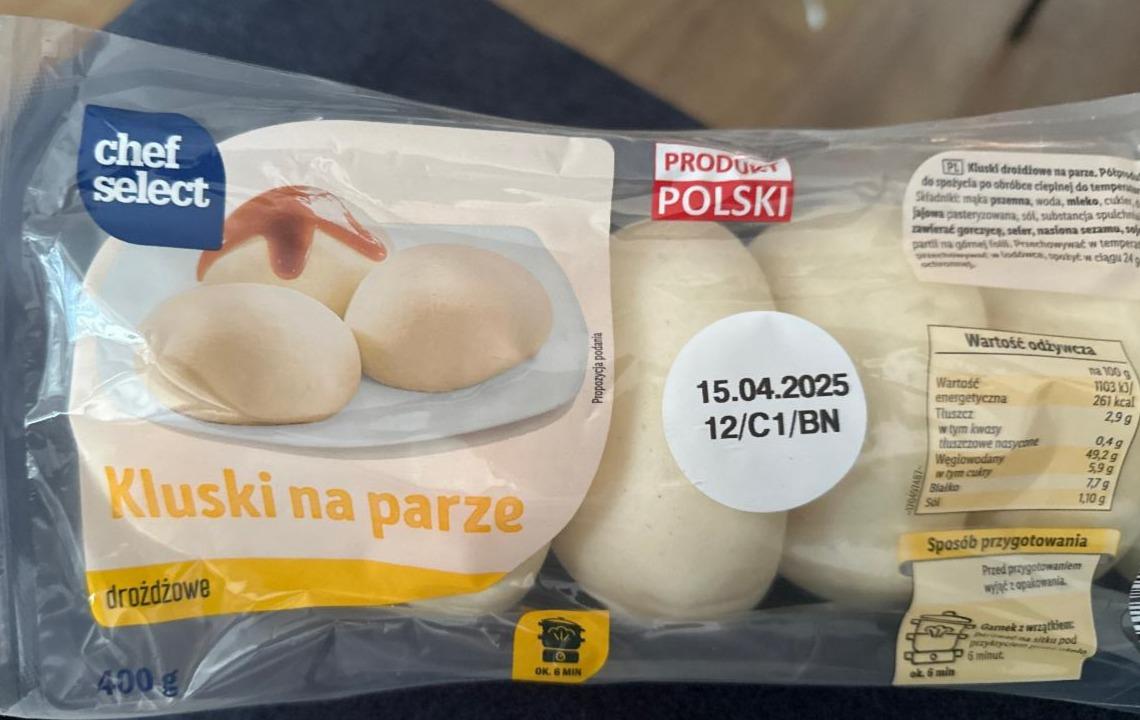 Zdjęcia - Kluski na parze drożdżowe Chef select