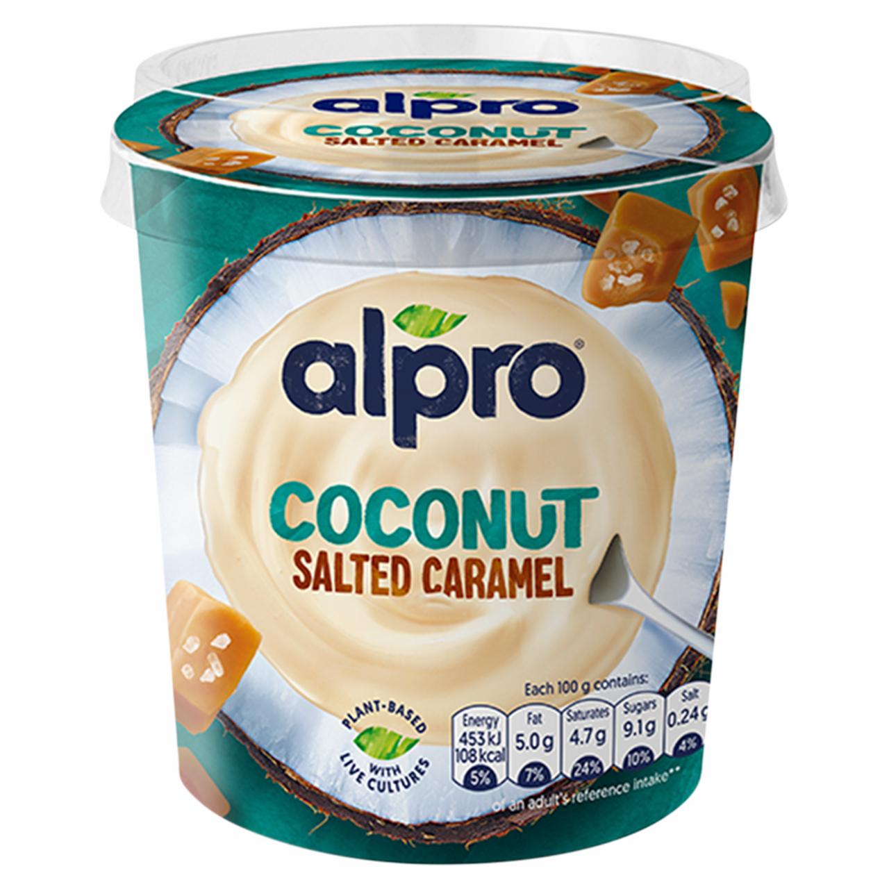 Zdjęcia - Alpro Produkt kokosowy z żywymi kulturami bakterii i słonym karmelem 340 g