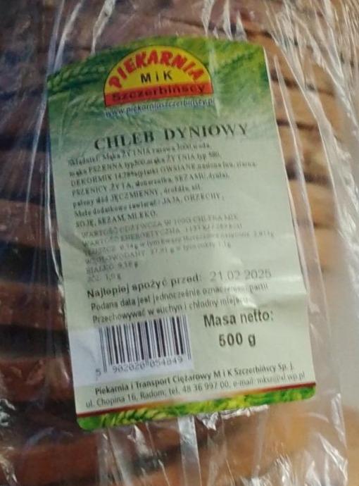 Zdjęcia - Chleb dyniowy Piekarnia MiK Szczerbińscy