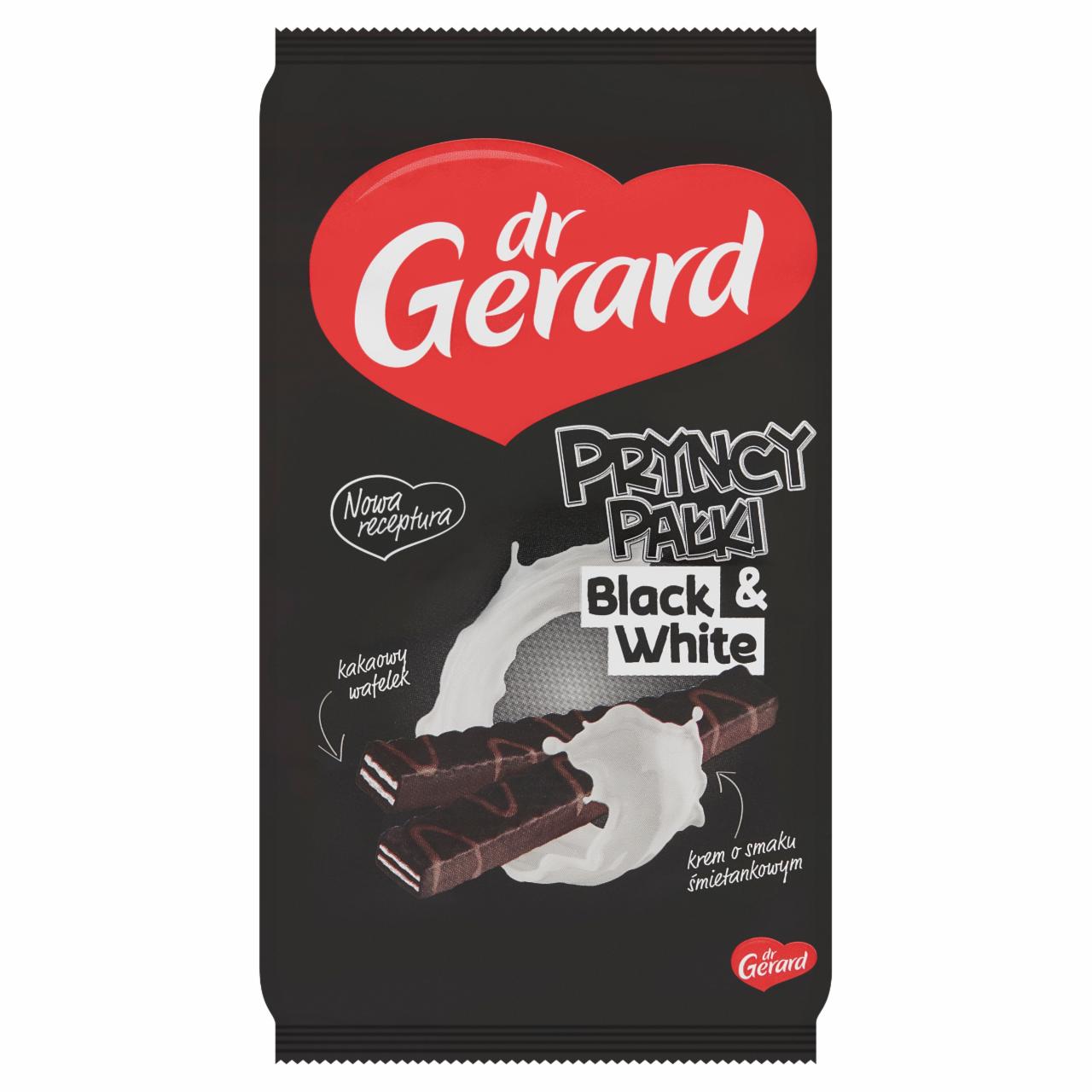 Zdjęcia - dr Gerard PryncyPałki Black & White Wafelki kakaowe z kremem o smaku śmietankowym 200 g