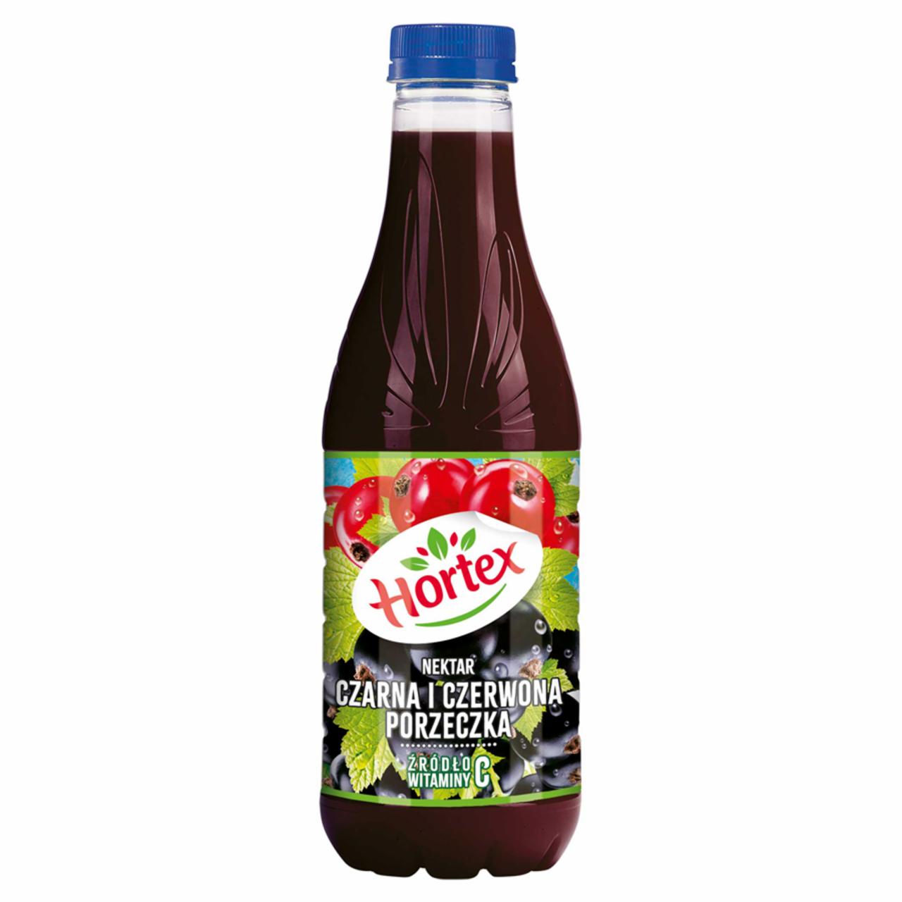 Zdjęcia - Hortex Nektar czarna i czerwona porzeczka 1 l