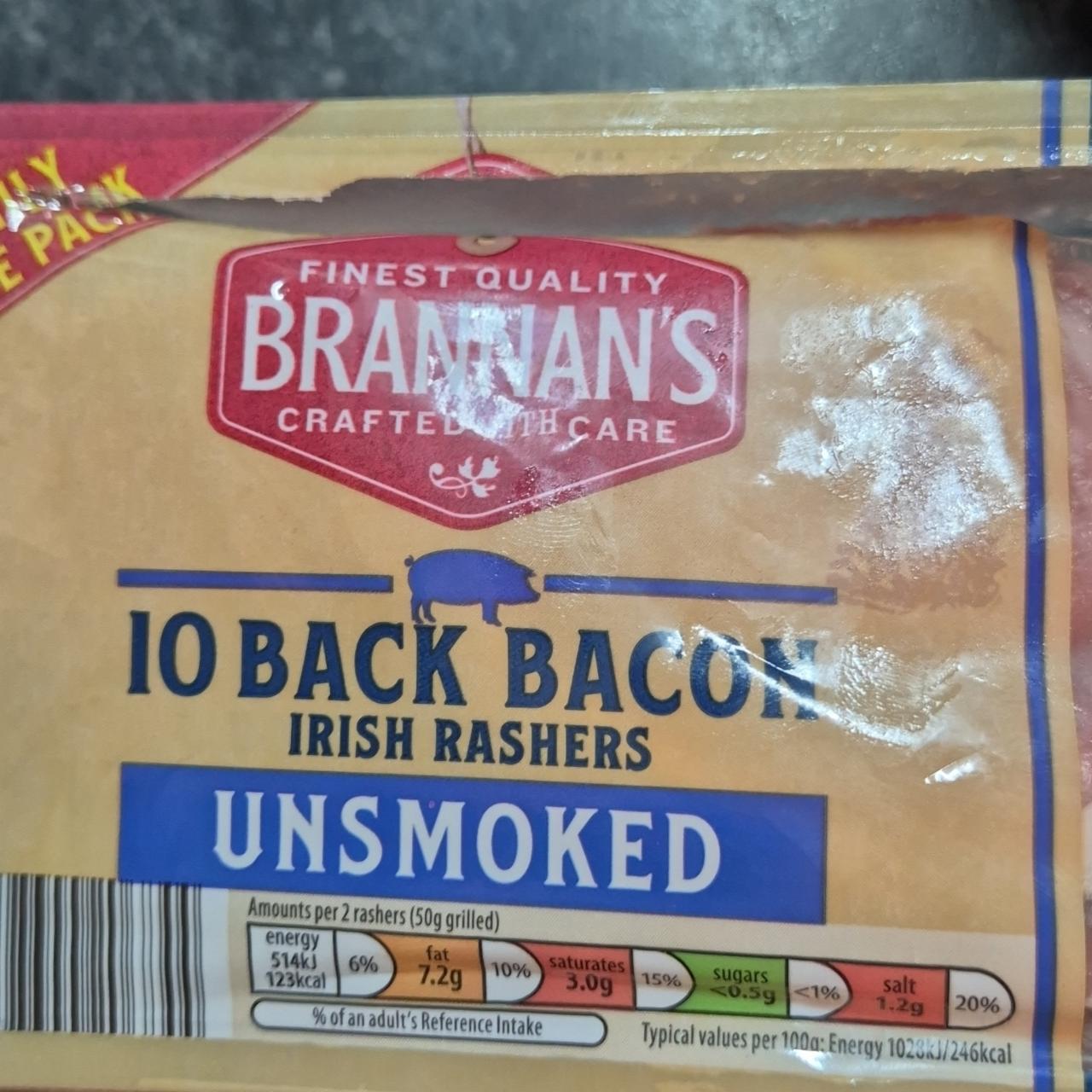 Zdjęcia - Back becon irish rashers unmoked Brannan's
