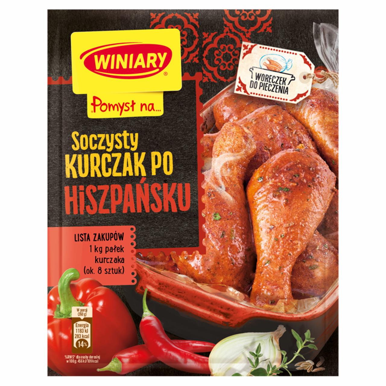 Zdjęcia - Winiary Pomysł na... Soczysty kurczak po hiszpańsku 38 g