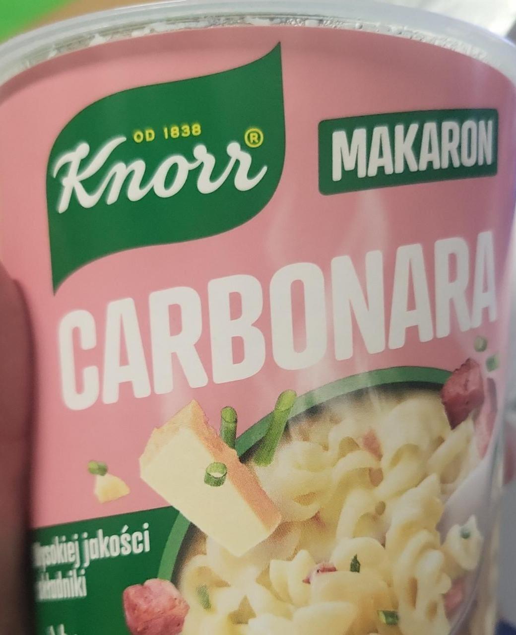 Zdjęcia - Makaron carbonara Knorr
