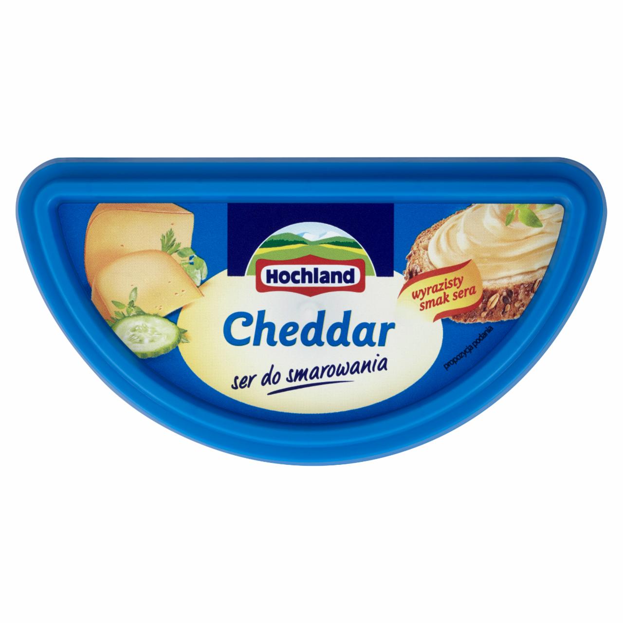Zdjęcia - Hochland Cheddar Ser topiony 140 g