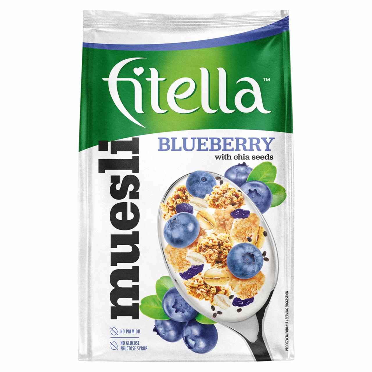 Zdjęcia - Fitella Musli chrupkie borówkowe z nasionami chia 300 g