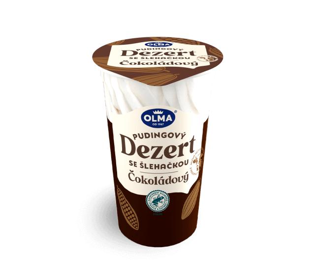 Zdjęcia - Pudingový dezert se šlehačkou čokoládový Olma
