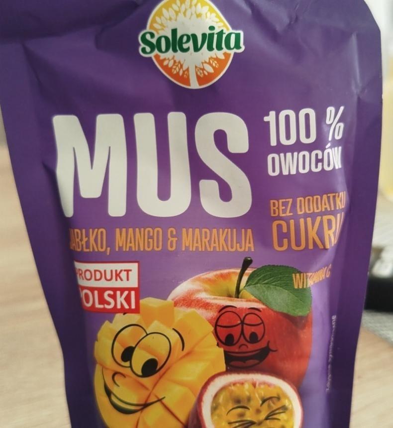 Zdjęcia - Mus jabłko, mango & marakuja Solevita