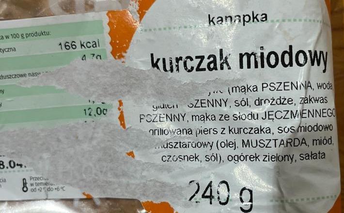 Zdjęcia - Kanapka kurczak miodowy Ślimak