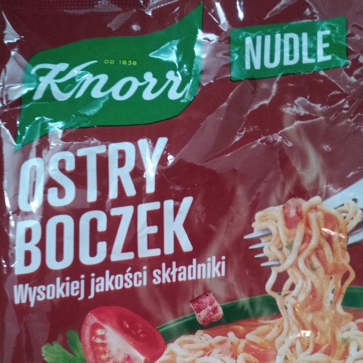 Zdjęcia - Ostry boczek nudle Knorr