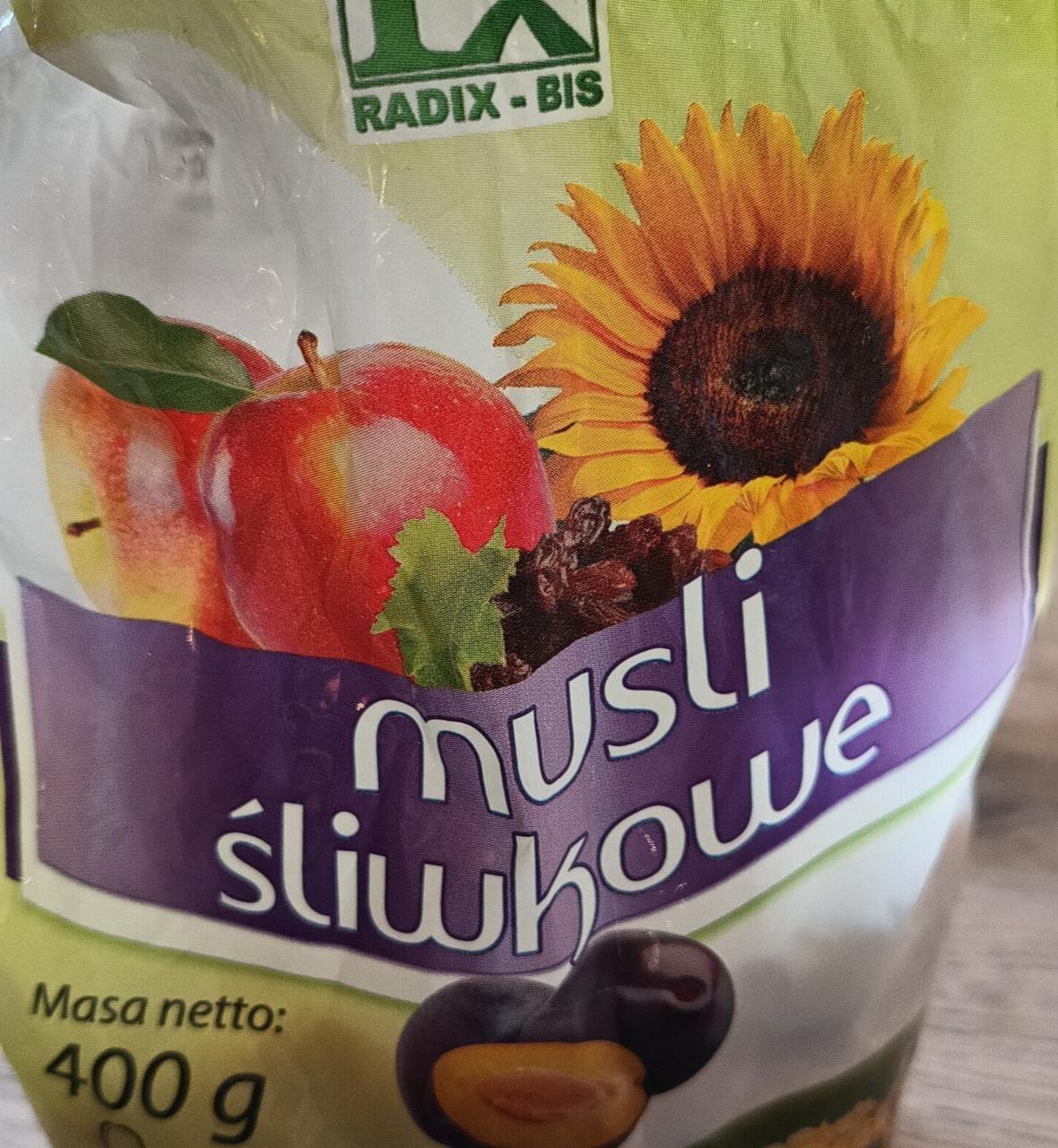 Zdjęcia - Musli śliwkowe Radix-bis