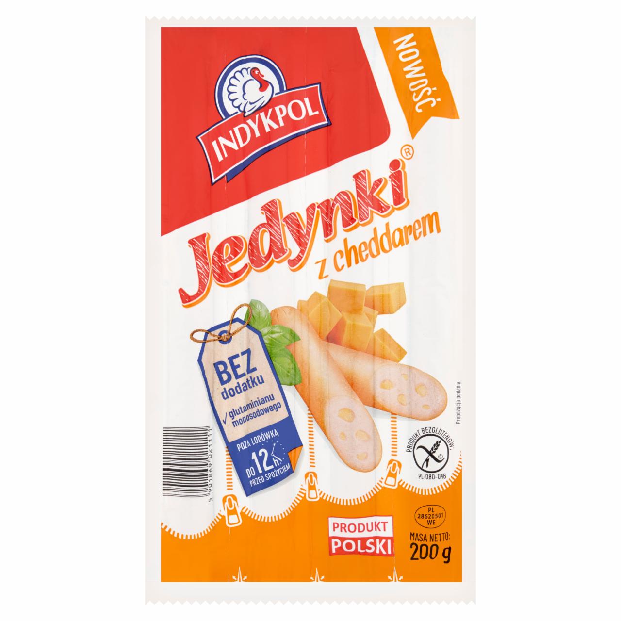 Zdjęcia - Indykpol Parówki Jedynki z cheddarem 200 g